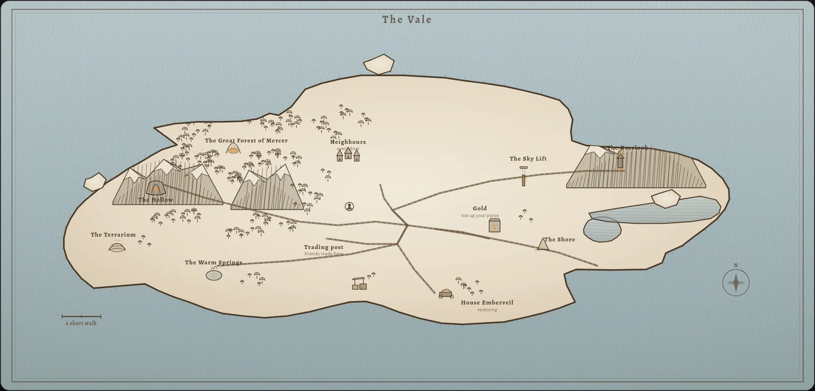 The parchment map of the Vale.